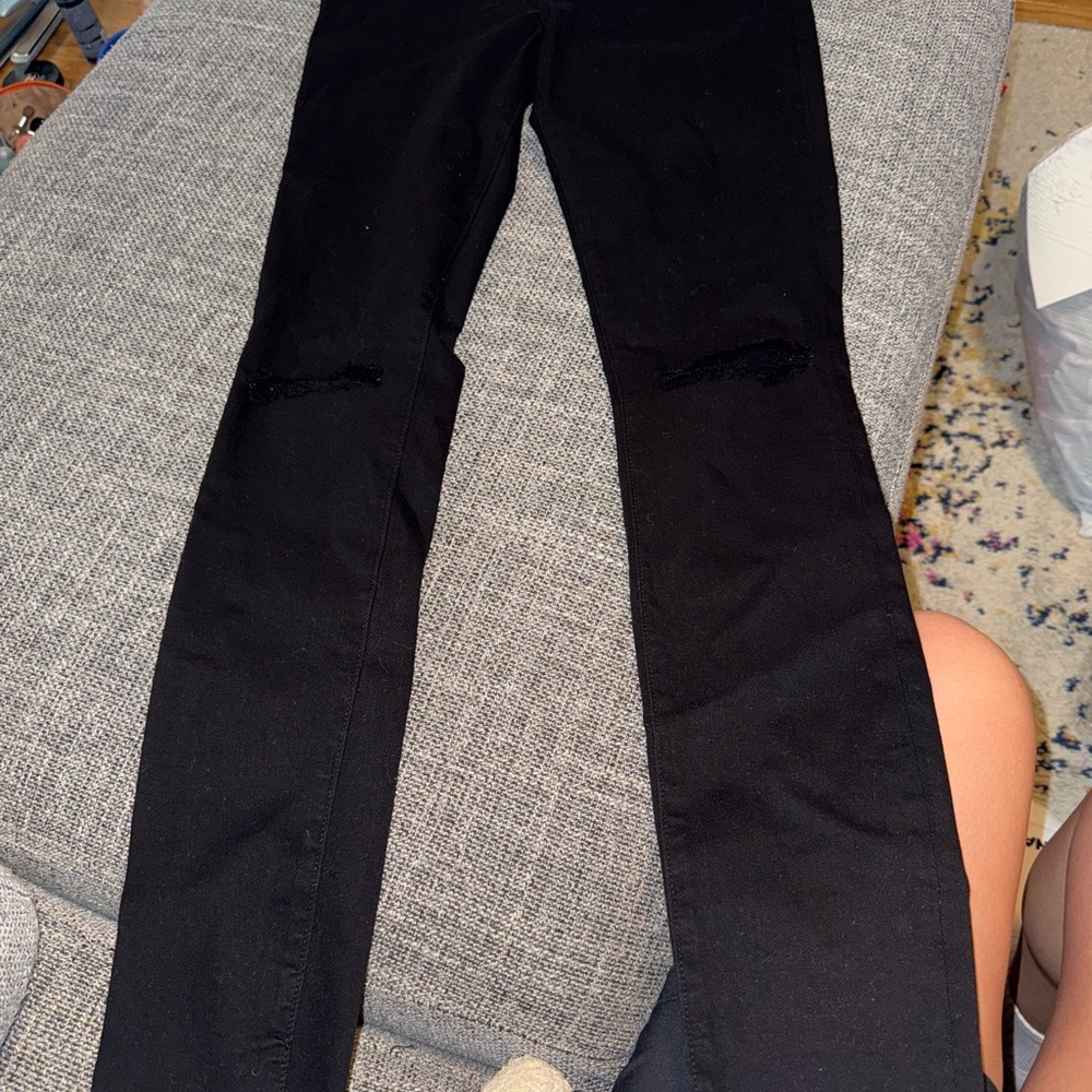 Frame Denim Black Skinny Jeans